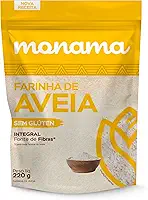 Farinha de Aveia Sem Glúten Monama 220g – 100% Natural, Fina e Versátil, Ideal para Receitas Doces e Salgadas