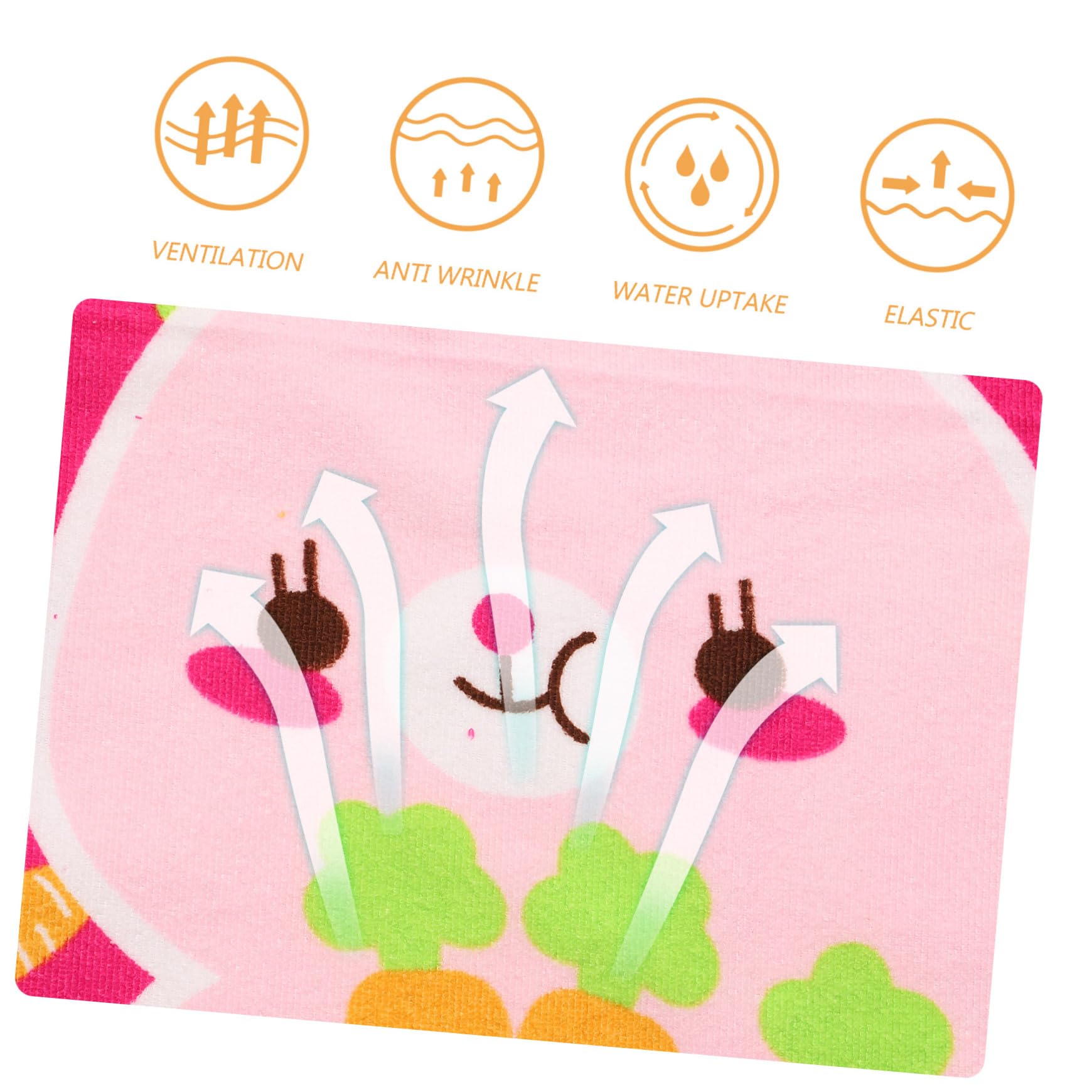 Cabilock 4-teiliges Luxuriöses Kinder-Strandtuch Mit Kapuze Karotte Super Saugfähig Badematte Umhang Für Jungen Und Mädchen