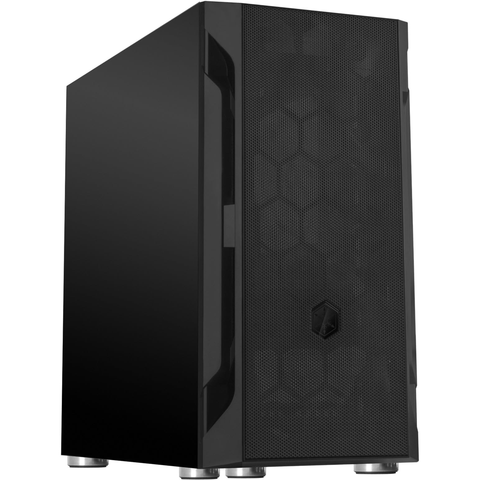 SilverStone Technology FARA H1M, czarna, Micro-ATX, kratka stalowa, tworzywo sztuczne, obudowa stalowa, 120 mm x 1 wentylator w zestawie, SST-FAH1MB