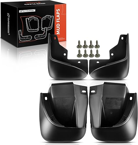 A-Premium Juego de 4 guardabarros con accesorios de hardware compatibles con Honda Accord 1998 1999 2000 2001 2002, solo sedán, delantero y trasero