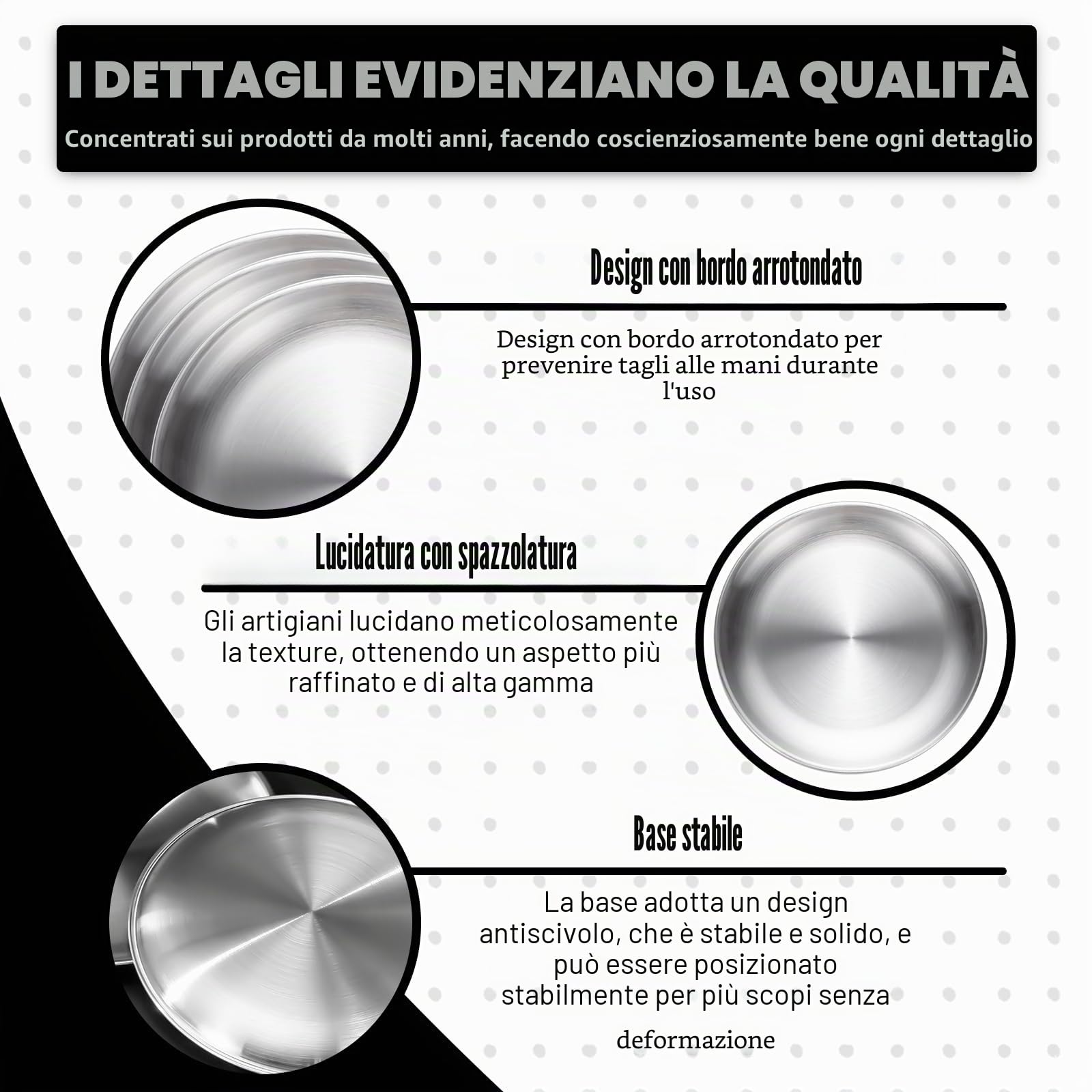 PORFOYO Piatti da Campeggio in Acciaio Inox 30 cm, 4 Set di Piatti in Acciaio Inossidabile Inox, Piatti Rotonde in Acciaio Inox, Stoviglie da Picnic e Campeggio, per Picnic, Campeggio, BBQ