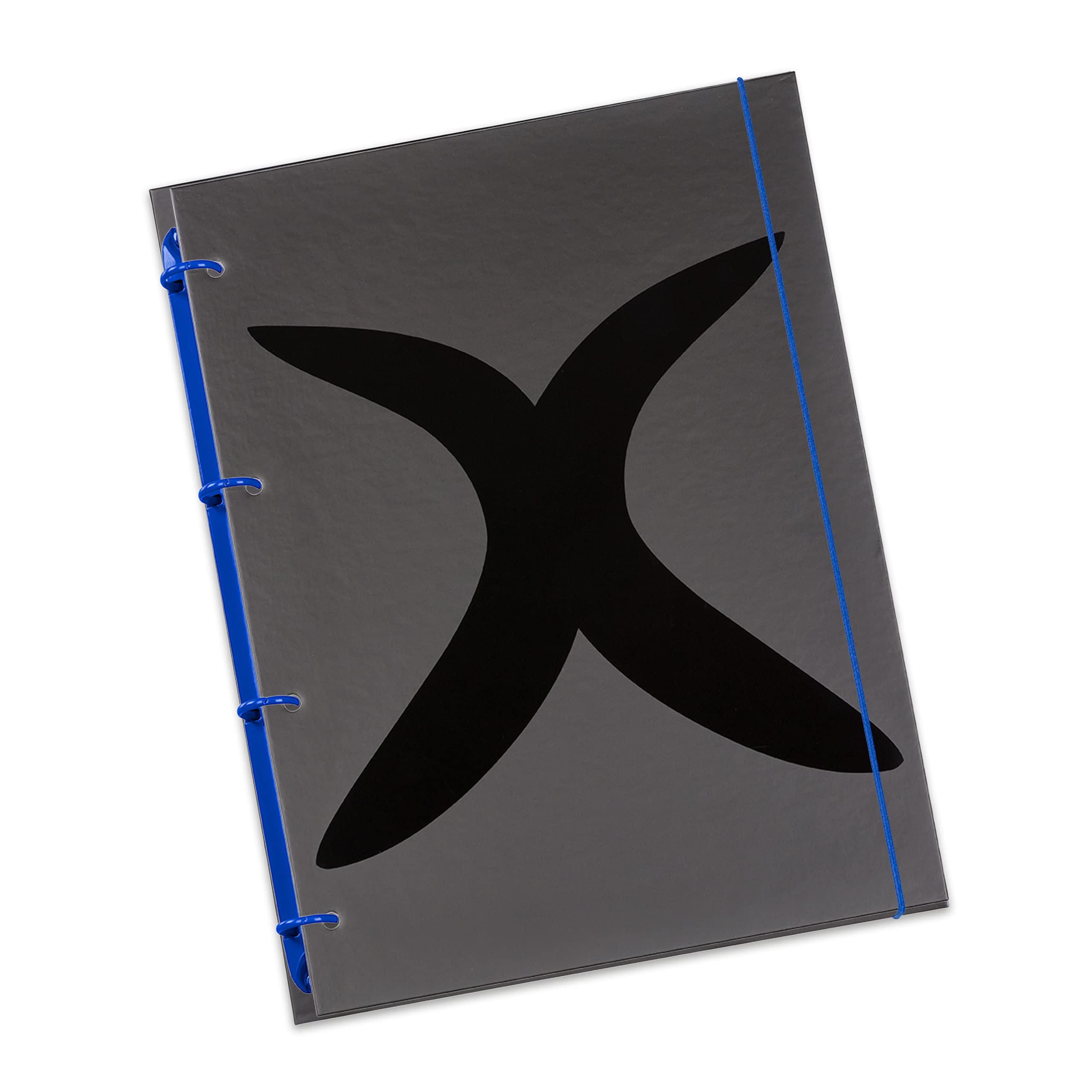 flexiNotes Notebook A5 Type X-Black Royal Blue 125 Sheets Squared Ring M