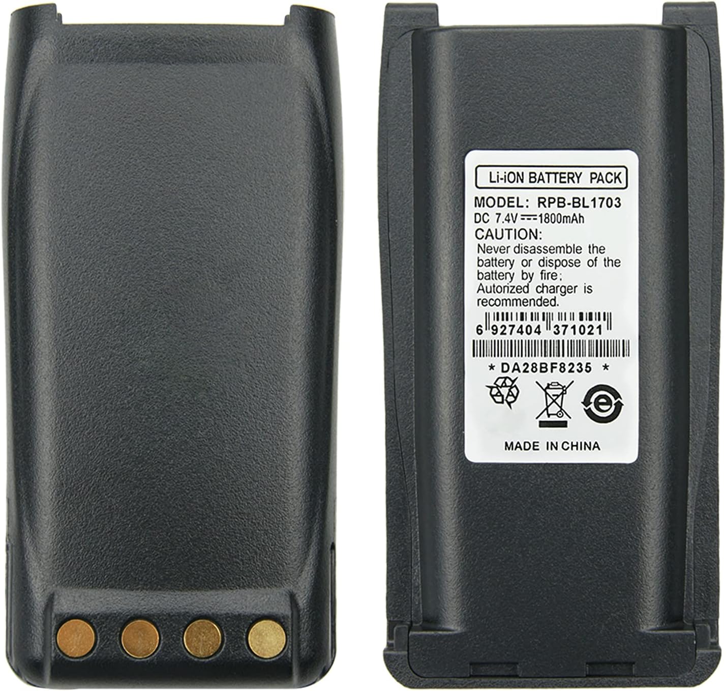 7.4V 1800mAh BH1801 BL2102 BL1703 Replacement Battery for HYT Hytera TC 800M TC-700 TC-700U TC-700V TC-710 TC-720 TC-780 Two Way Radios Battery