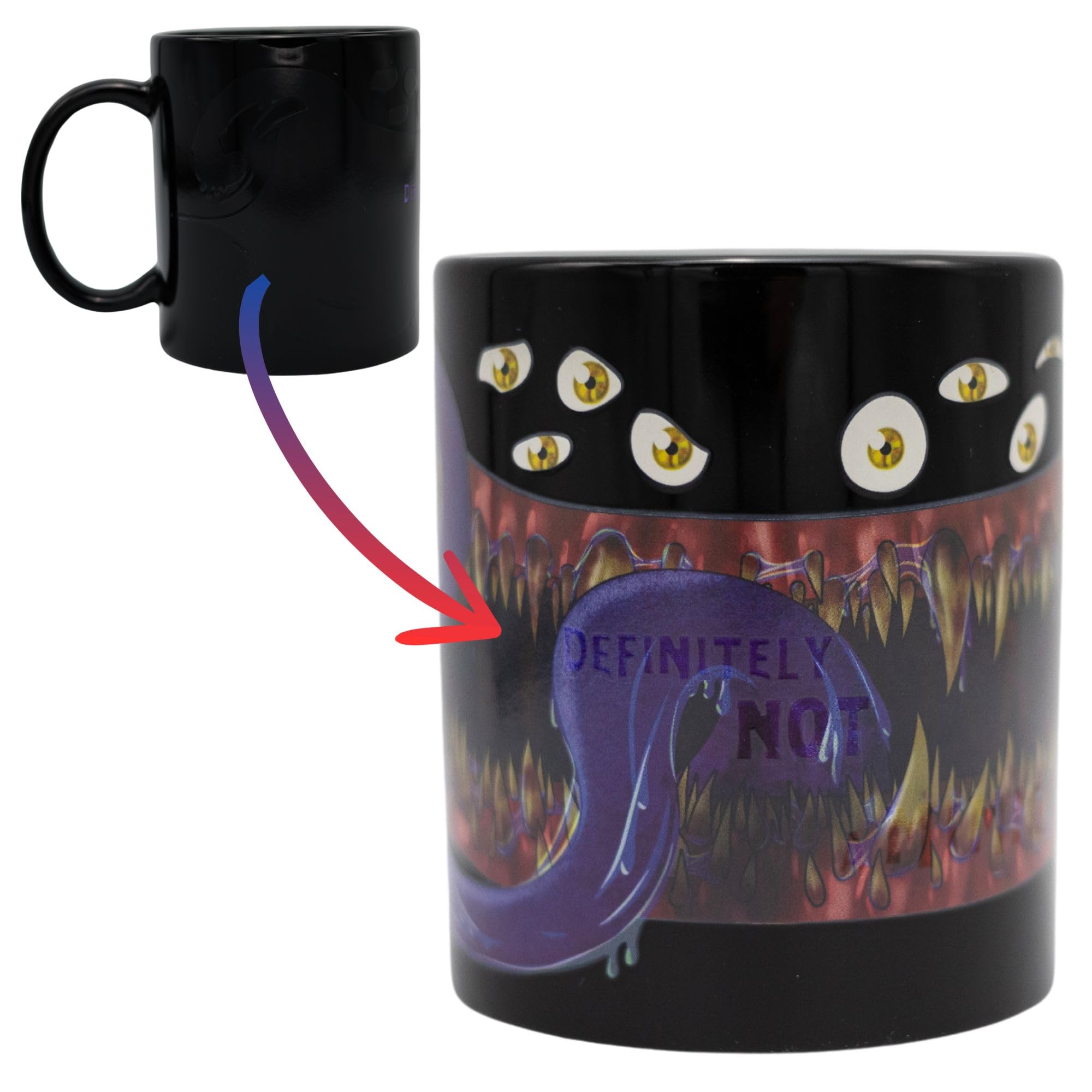 Mimic Photo Heat Reveal Ceramic 11oz Dnd Mug, Gift for Dungeons & Dragons Fans, Dungeon Masters, Tabletop Gamers and Nerds