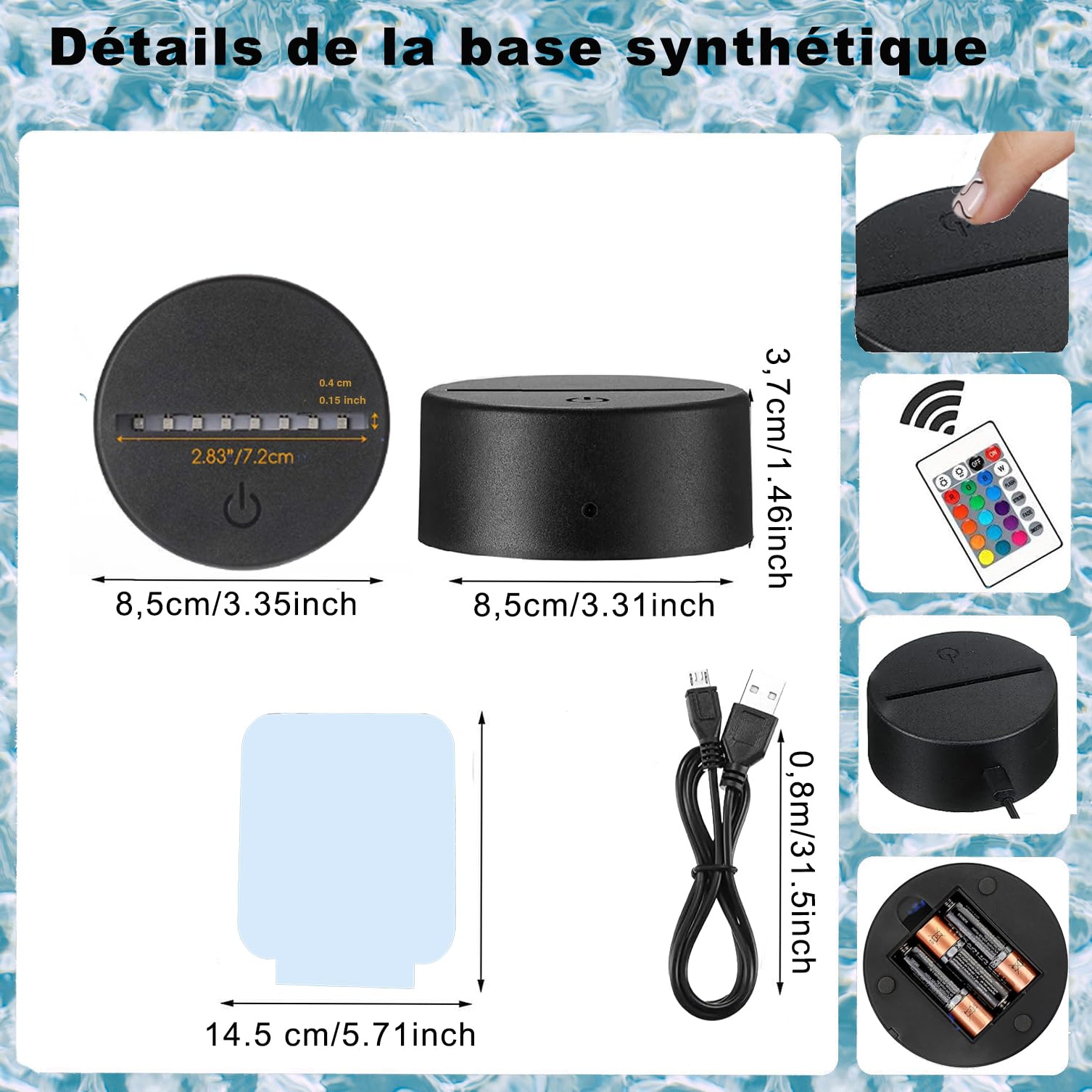 Lámpara Personalizada grabada con Foto y Luz Nocturna 3D - Regalo Original para Aniversario, San Valentín y Cumpleaños - Ideal Parejas, Amigos y Familia (Multicolor 2)