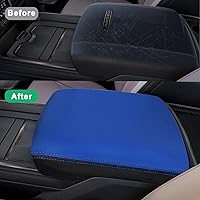Vista 4 de Funda para reposabrazos de consola central adecuada para Dodge Ram 1500 2500 3500 2019-2023 con asiento de cubo, protector de piel antiarañazos
