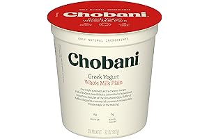 Chobani Whole Milk Plain Greek Yogurt: 32 ounces of Creamy Indulgence