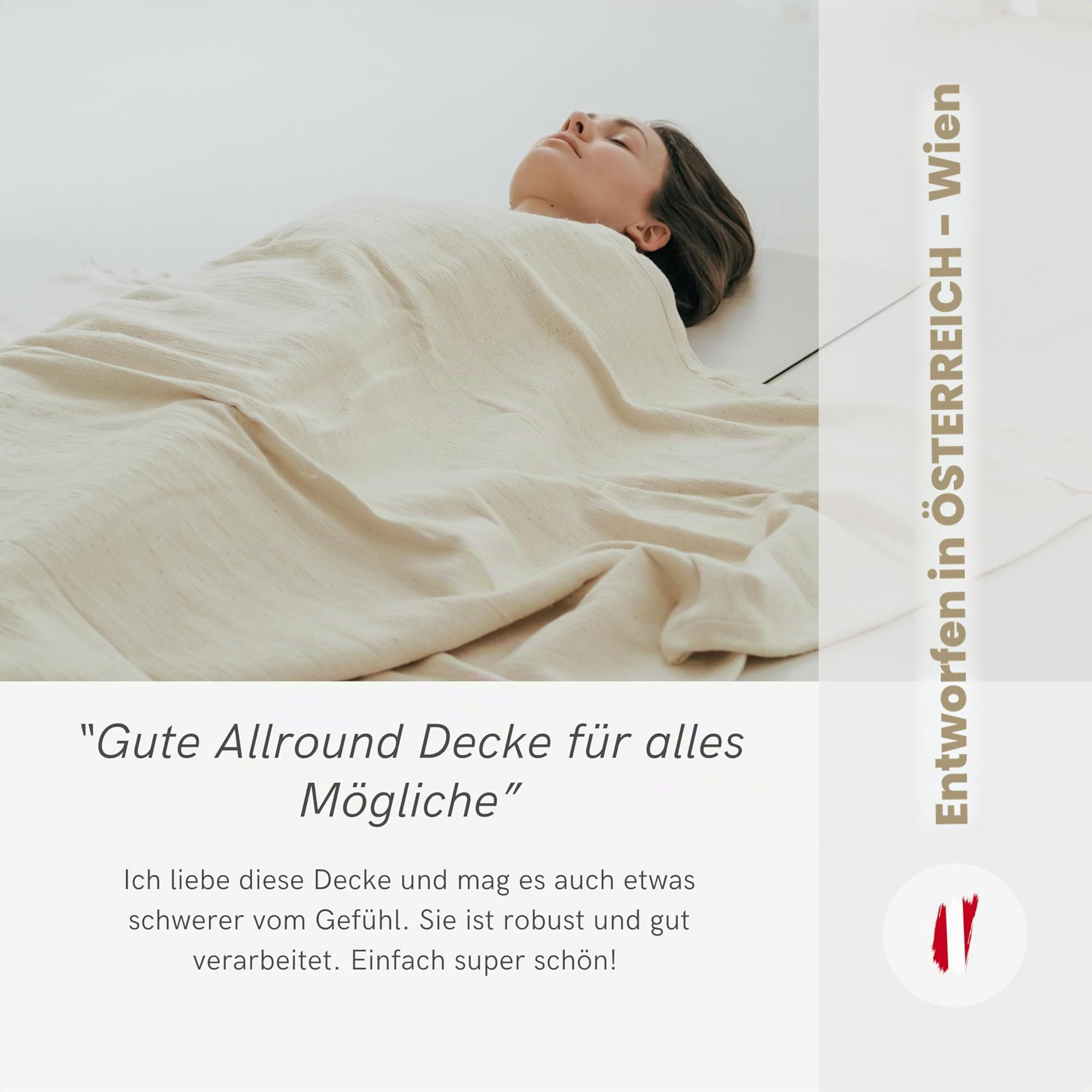 Lotuscrafts Yogadecke Baumwolle Savasana [200 x 150 cm] - Meditationsdecke - Widerstandsfähig & Langlebig aus 100% Baumwolle - Yoga Decke für Endentspannung