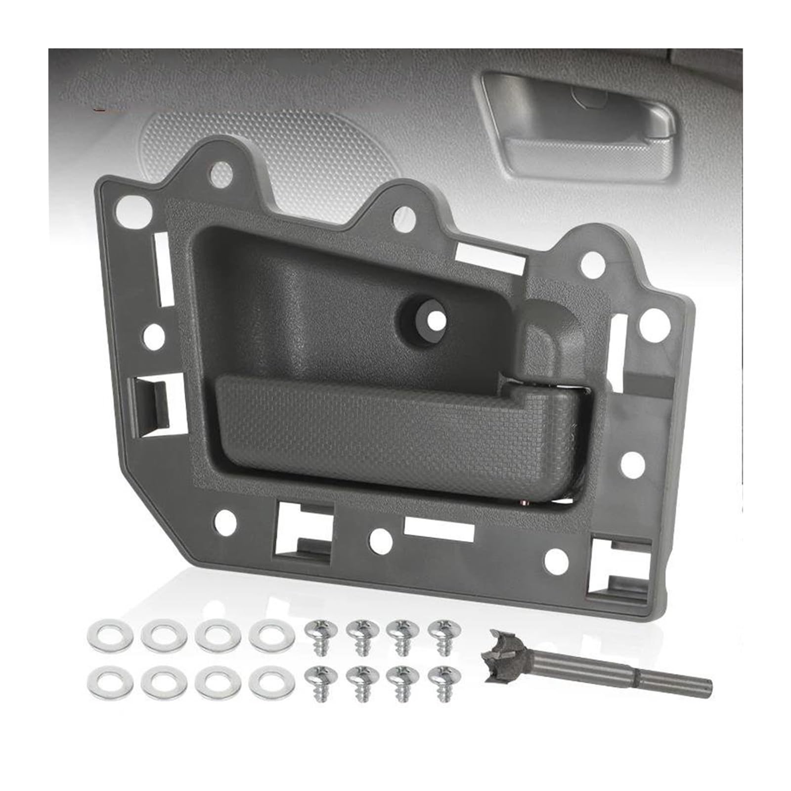 KMAGE Interior Door Handle 1JV461J3AA 1JV471J3AA 5HR421J3AK 5HR411J3AK Car Interior Door Handle for Jeep for Grand Cherokee 2005-2010(Grey Front Right)