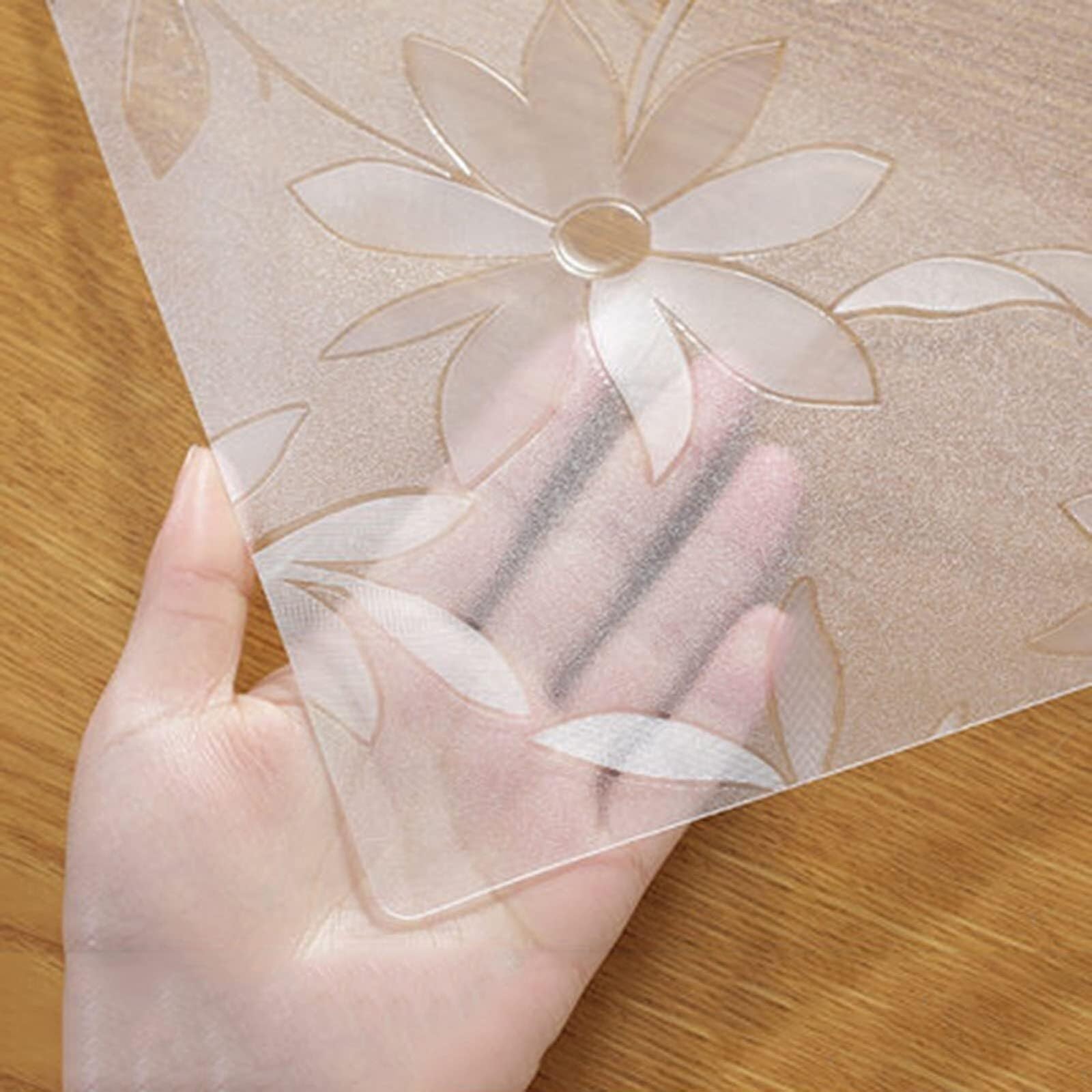 QBYRSSS Transparent Table Cover Protector 1.5mm ClearTable Protector MatNonSlip & Wipeable for 60x120cm Rectangular Dining TablesDurable Easy to CleanIdeal Home & Kitchen Table Cover