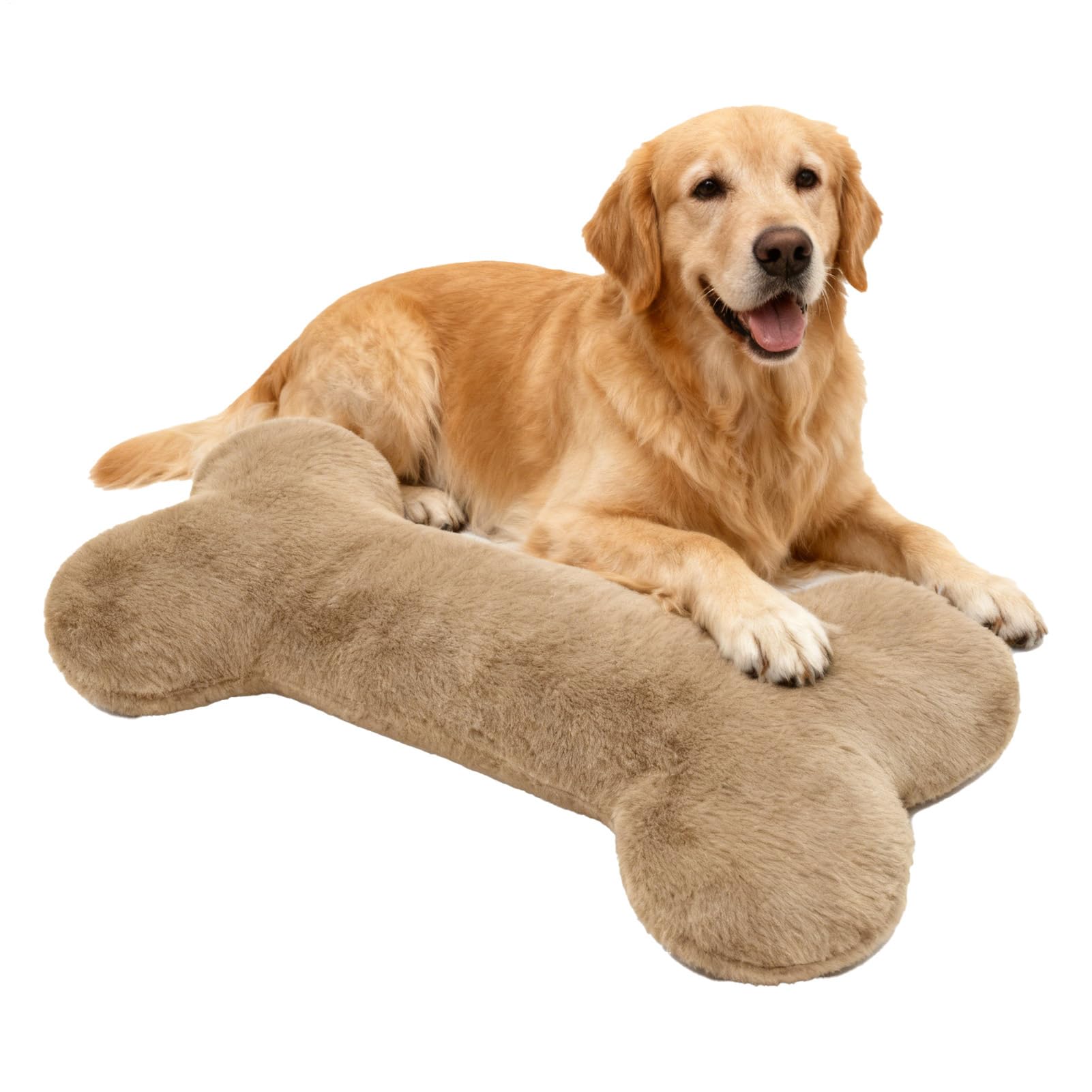 Ratpzou Pillow For Dog Large Bone Shaped Cushion | 27 Inch Puppy Comfort Toy For Dogs & Puppies To Sleep On | Dog Accompanying Cushion For Pet Crate Kennel Play Time Relaxation