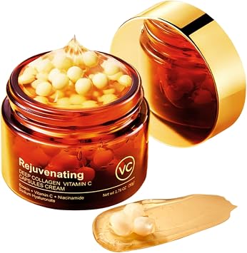 Deep Collagen & Vitamin C Face Cream for Women - Facial Capsules Cream