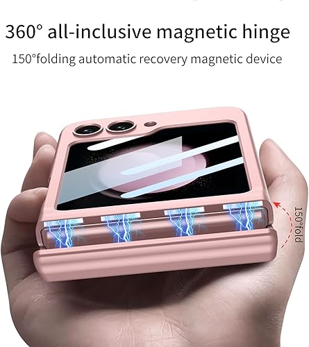 Miniatura 3 de SHIEID Funda para Samsung Z Flip 5, Galaxy Z Flip 5 con protección de bisagra, funda para Samsung Flip 5 con protector de pantalla compatible con