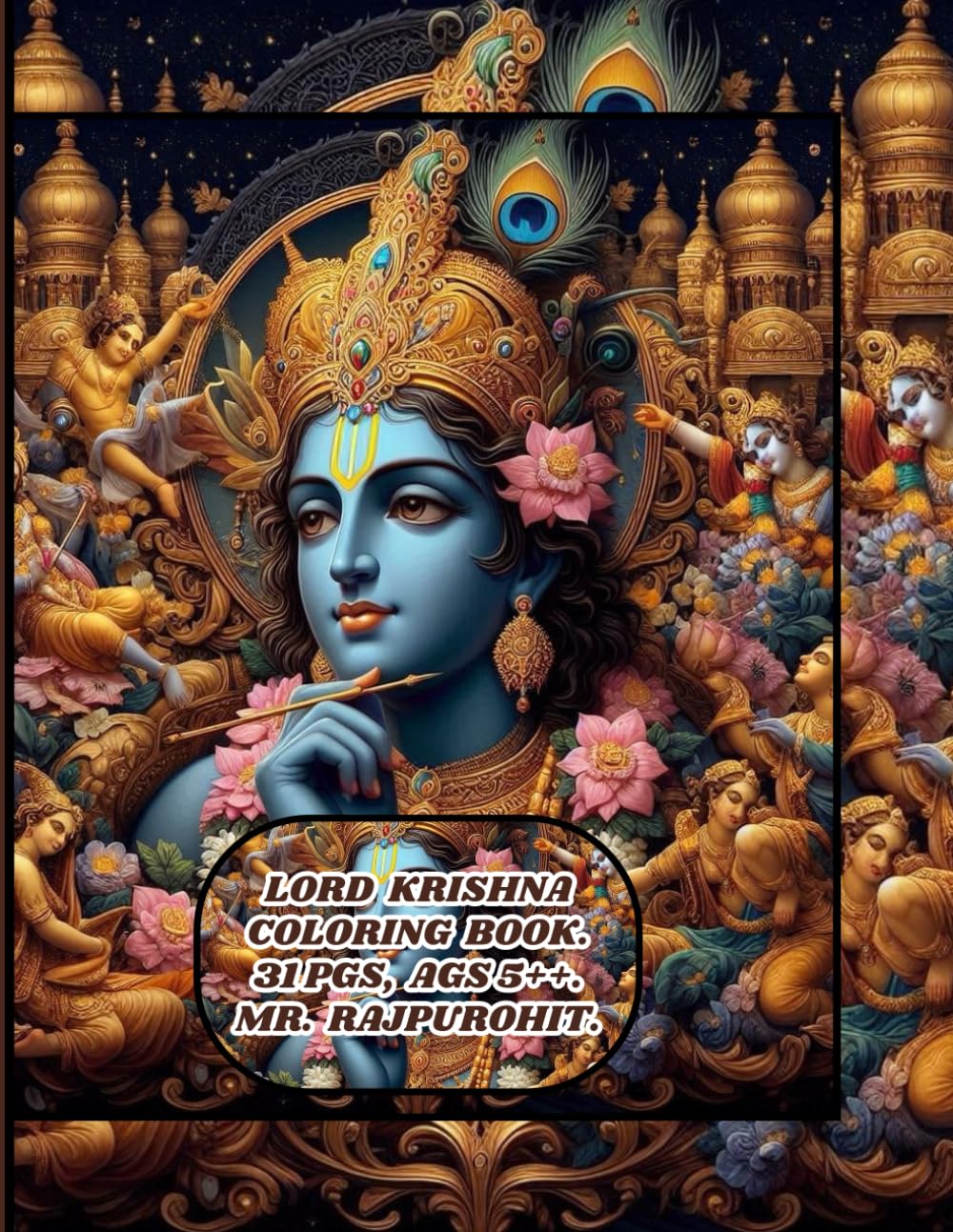 LORD KRISHNA COLORING BOOK.