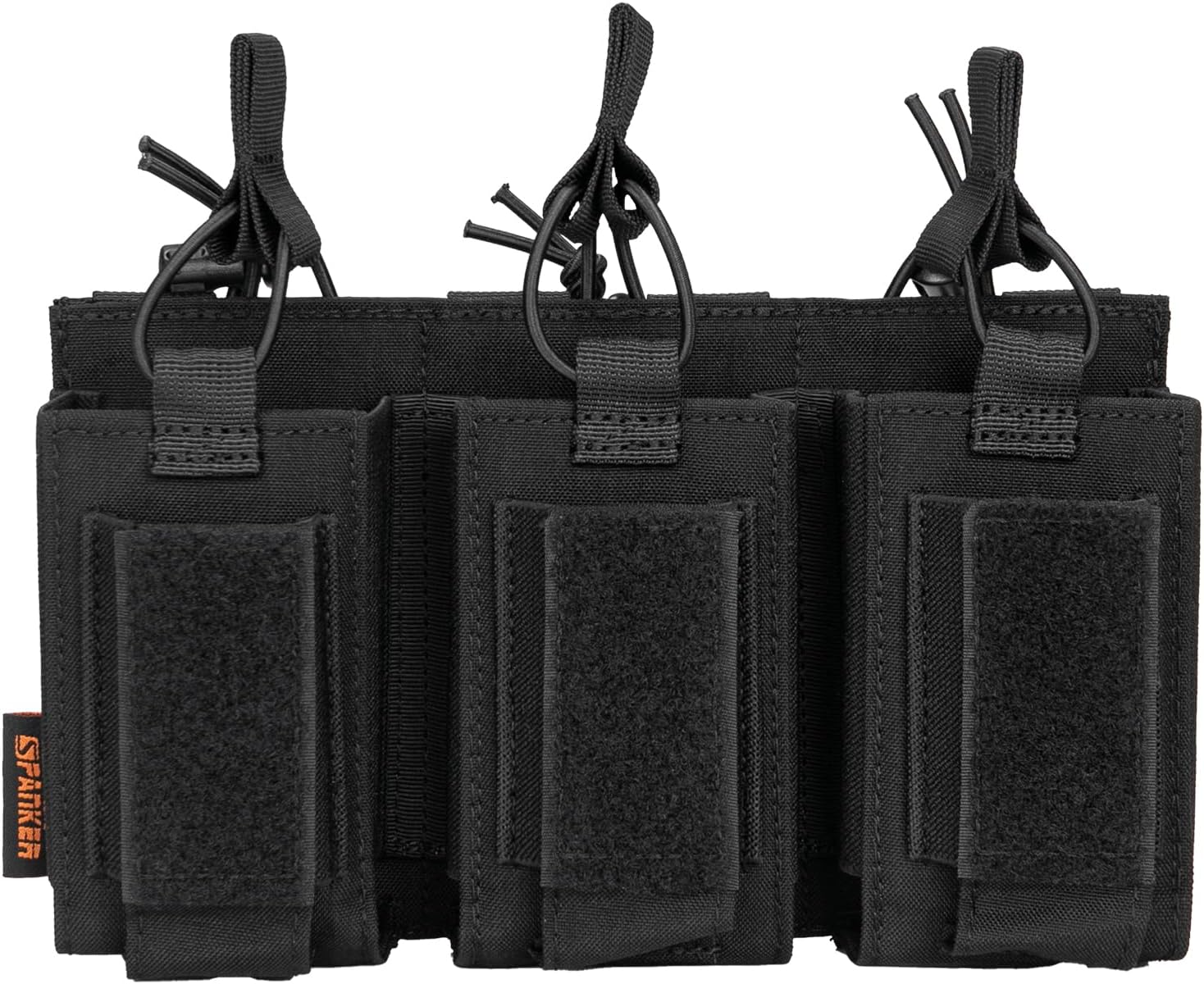 EXCELLENT ELITE SPANKER Open-Top Single/Double/Triple Mag Pouch for M4 M14 M16 AK AR Elastic Kangaroo Rifle Magazines and Pistol Mag Pouch