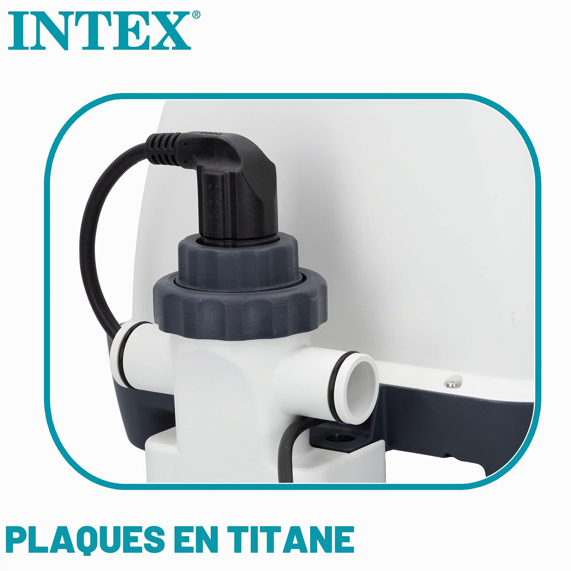 Intex - 26664 - Stérilisateur Au Sel QS400 Pour Piscine Jusqu'À 17M³, Blanc