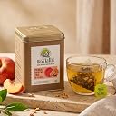 Iron Kettle Peach Green Tea | High Grown Green Tea bag blended with Safflower & Natural Peach extract | Sourced exclusively from small tea growers with higher fine leaf count | 25 Tea Bags gallery image