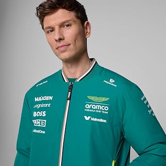 Aston Martin F1 2025 Team Bomber Jacket Green Size: L