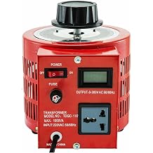 Variac Actuator AC Voltage Regulator Transformer Converter 500VA-3000VA Built-in Copper Coil for Power Supply Colour 1KVA LCD Screen Size 0-300V