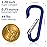 sprookber 2.28 Small Carabiner Clip Keychain, D Ring Caribeaner Clip, Key Clip Caribeener, Keychain Clip Snap Hook for Belt Buckle, Multipurpose, Set of 20 Pack