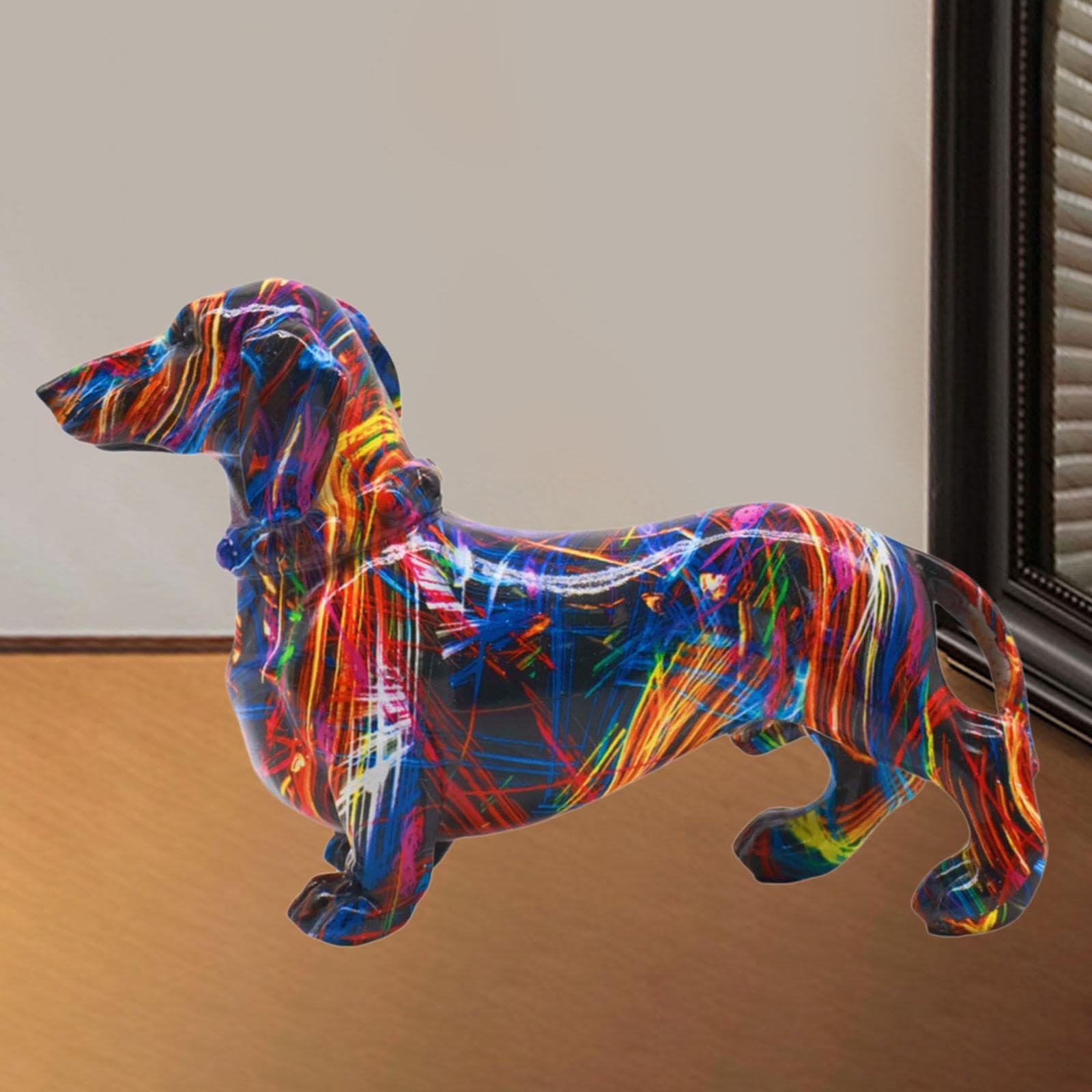 Amazon.co.jp: Truosbis ダックスフンド犬の置物オーナメントアート