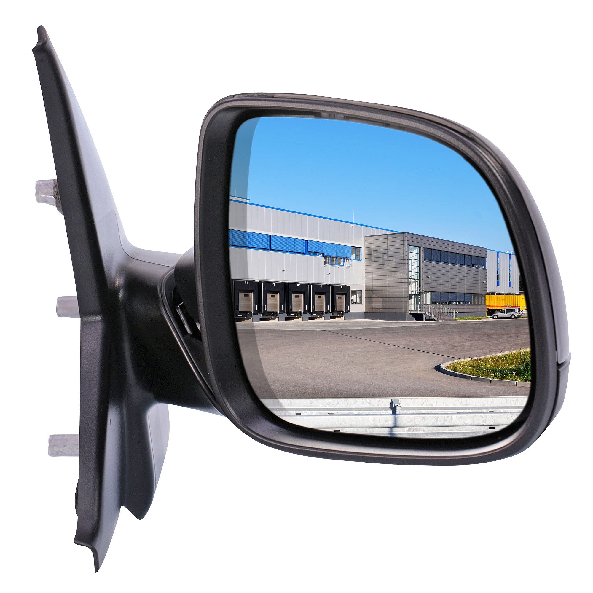 BESTPRICE 1x Elektrischer Außenspiegel rechts Seitenspiegel konvex Kompatibel mit VW MULTIVAN T5 (7HM, 7HN, 7HF, 7EF, 7EM, 7EN), MULTIVAN T6 (SGF, SGM, SGN, SHM, SHN), TRANSPORTER T5 Bus (7HB