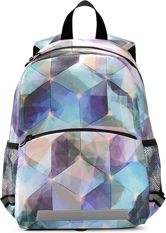Amazon Co Jp キッズ リュック 子供用 リュックサック おしゃれ 保育園 小学生 女の子 男の子 キラキラ ガラス 大理石柄 こども 小さめ 軽量 通園 人気 バックパック ミニリュック ジュニア 2 6歳 撥水 遠足 シューズ バッグ