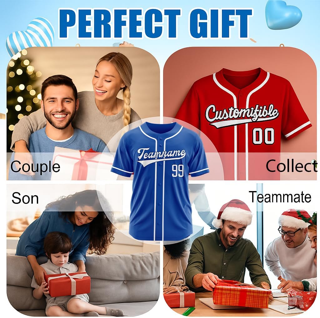 Custom Baseball Jersey Customized Team Shirt Personalized Name Number Logo Sports Uniform for Men Women Youth - Image 6