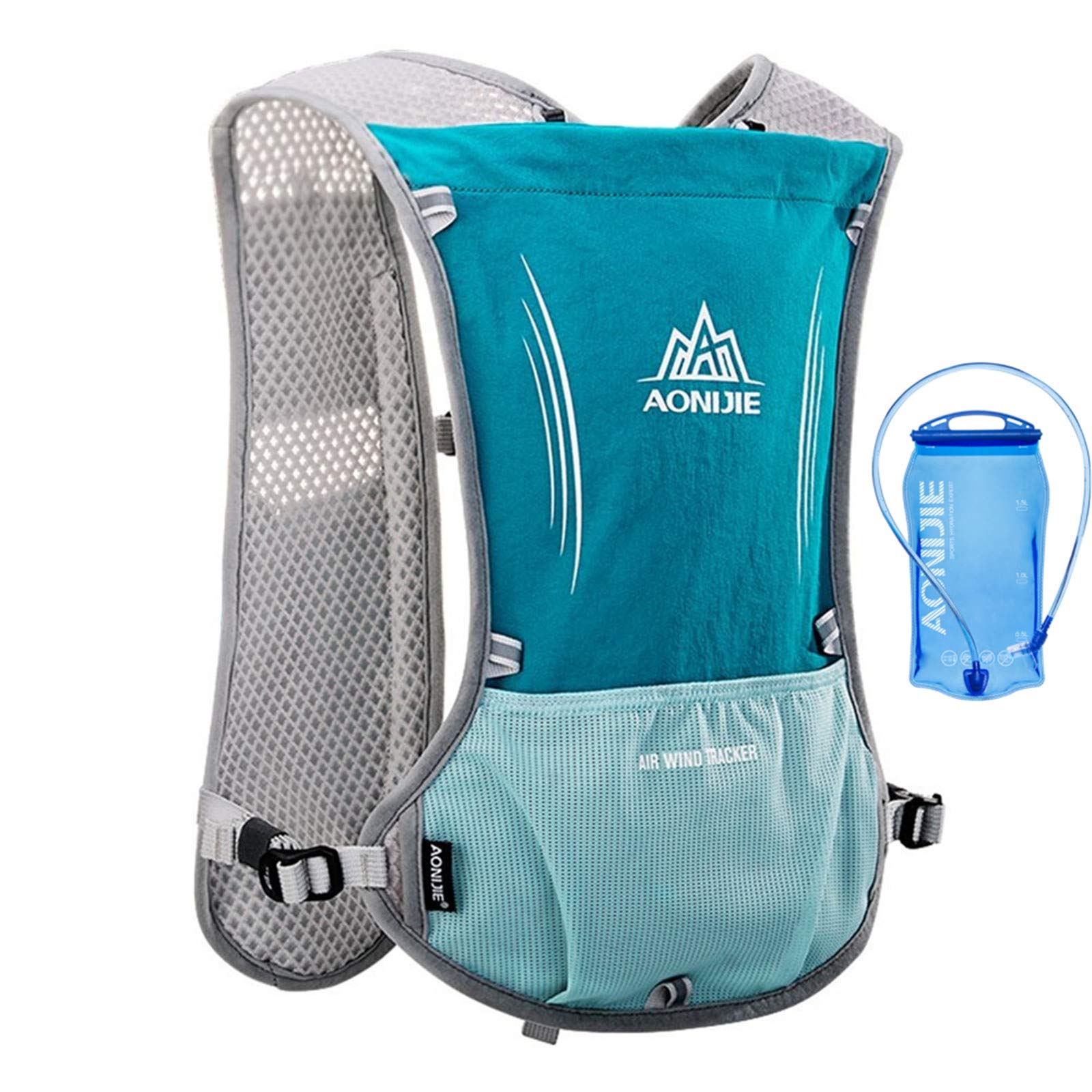 AONIJIE Leggero Zaino Idratazione 5L Zaino da Corsa Zaino di Idratazione Impermeabile e Traspirante Grande capacità Outdoor Zaino da Equitazione Leggero per la Corsa