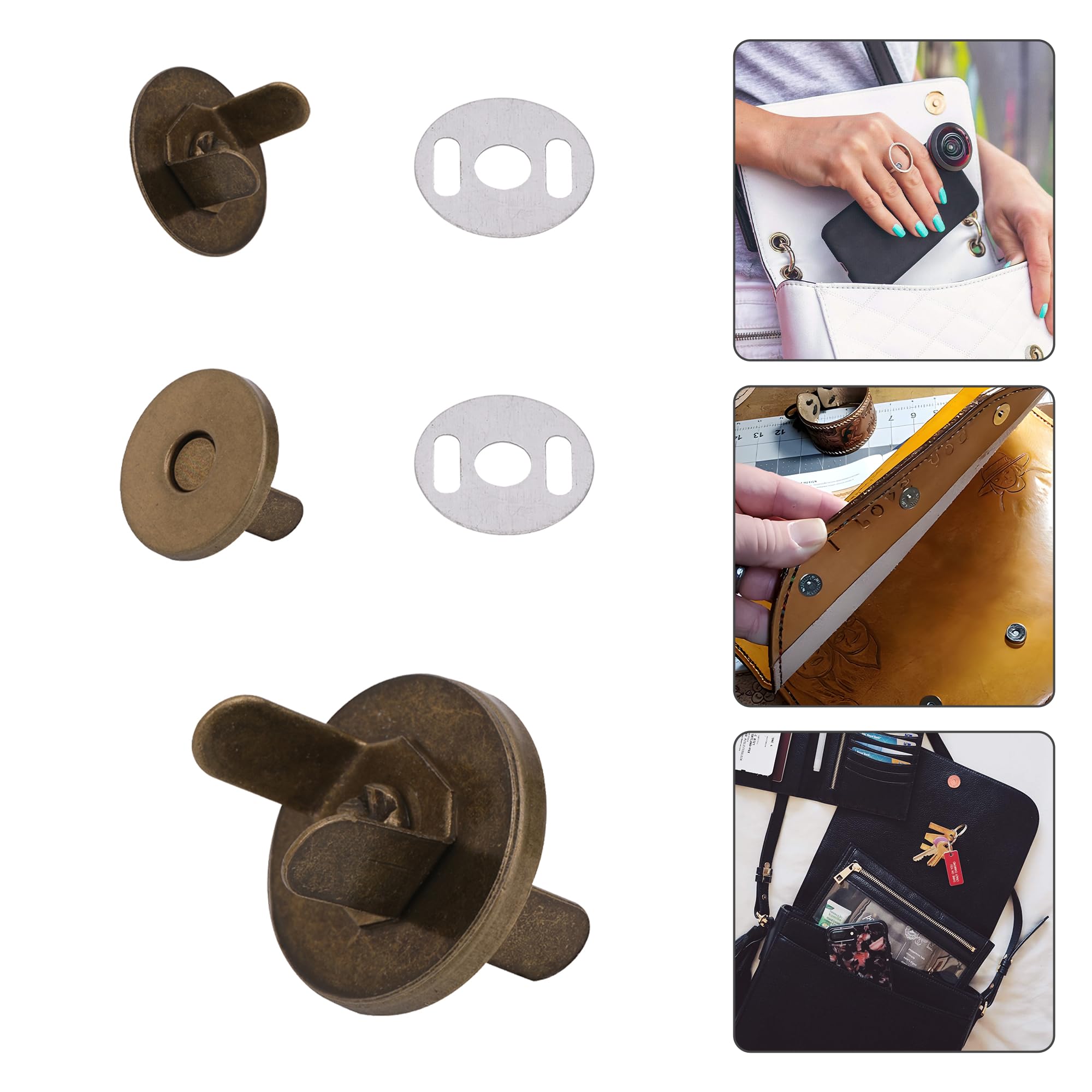 Boutons Pression : Boutons Pression Magnétiques Bohin,Fermeture Magnétique Invisible à Coudre 14