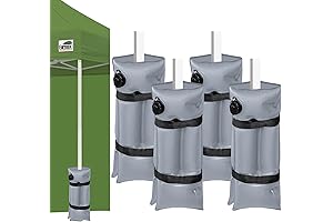 Eurmax Canopy Water Weight Bags 4 Pack - USA Foldable & Leakproof...