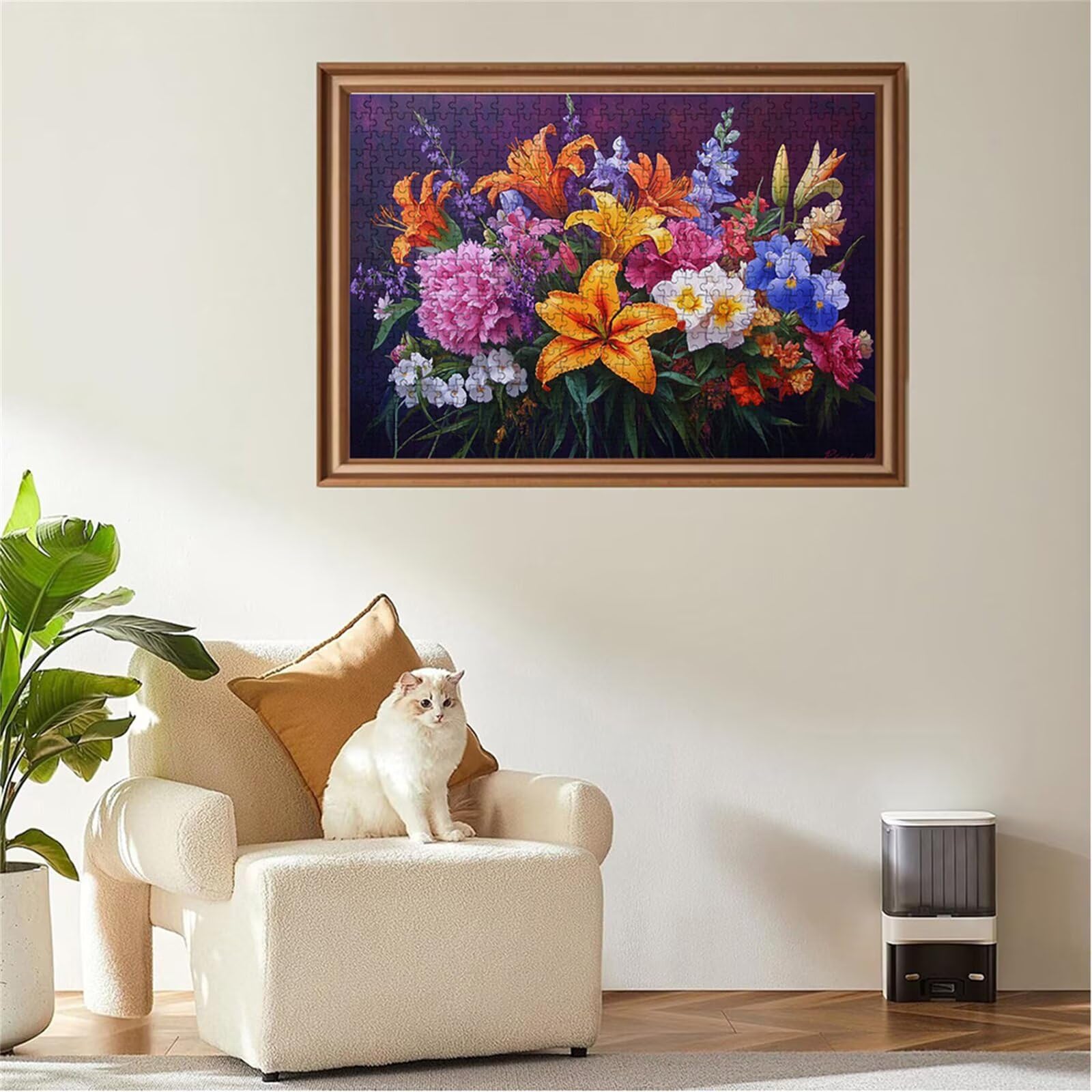 Puzzle 2000 sztuk lilia puzzle kwiat układanki drewniane, klasyczne dla dorosłych diY gra wyzwanie idealnie pasują między nimi literami z tyłu Wysokiej jakości układanki dla dzieci dorosłych wiek 14