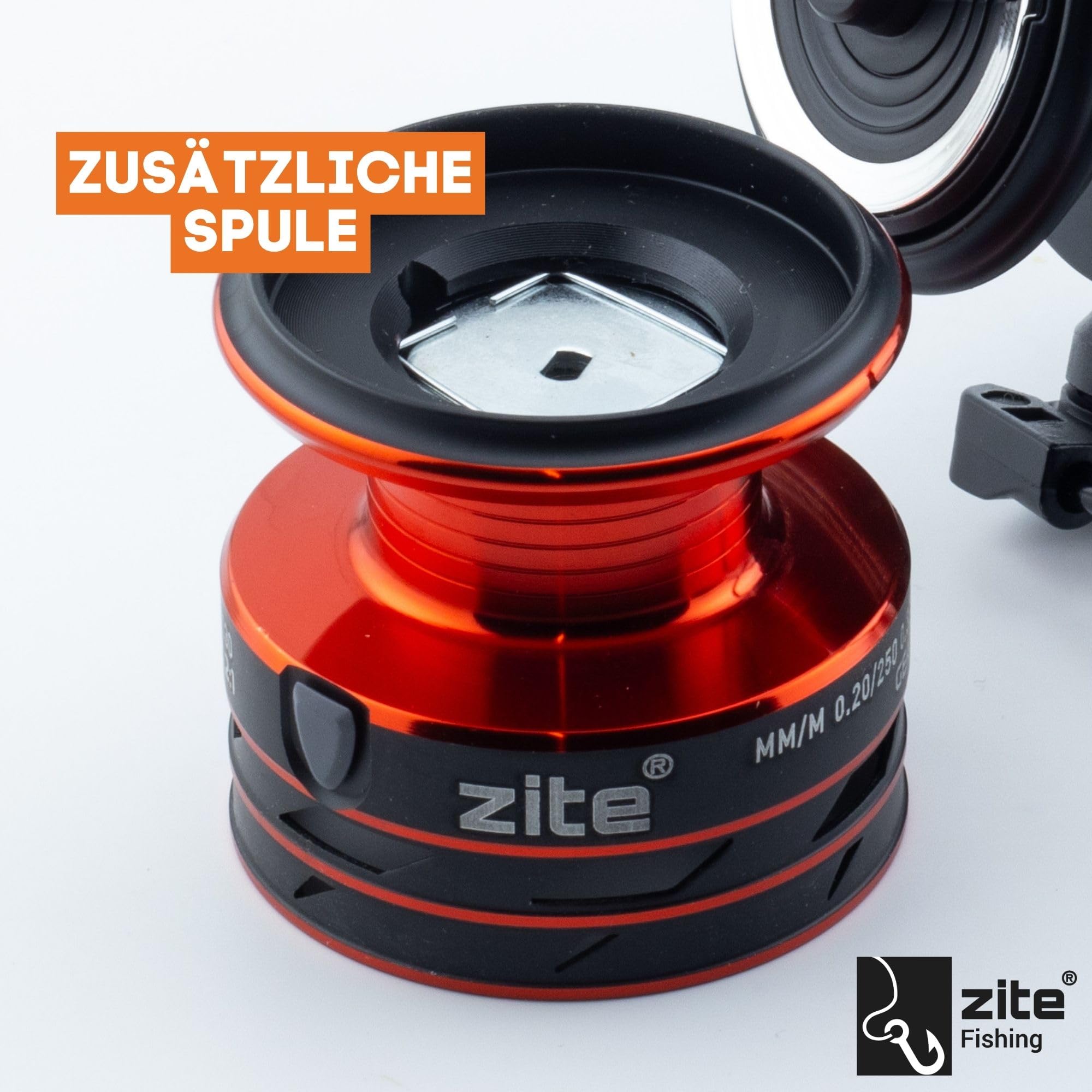 Zite Fishing Inzite Base Stick Rutenserie | Spinnrute Barsch Zander Hecht Rute aus 24T Carbon in 225 cm 255 cm& 5–85 g | Angelrute zweiteilig mit Eva Griff Hakenöse & Futteral Angelruten Angeln