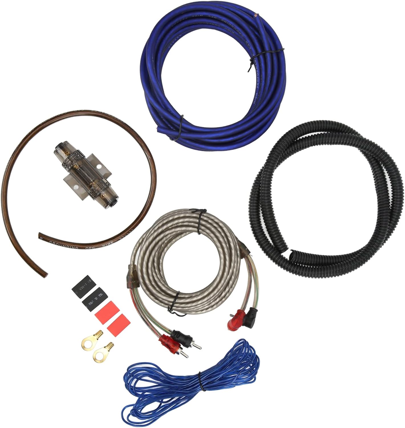 サブウーファーケーブル 8gaパワーアンプ取り付けキット車の音の放散が少ない 大特価