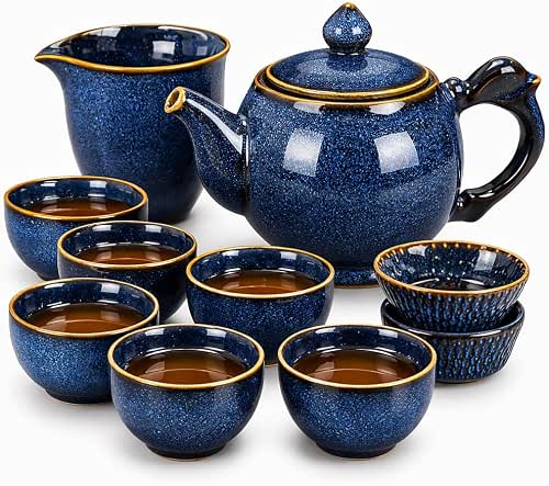 9-Piece Chinese Tea Set ，Gongfu Tea Sets For Adults，Japanese Teas