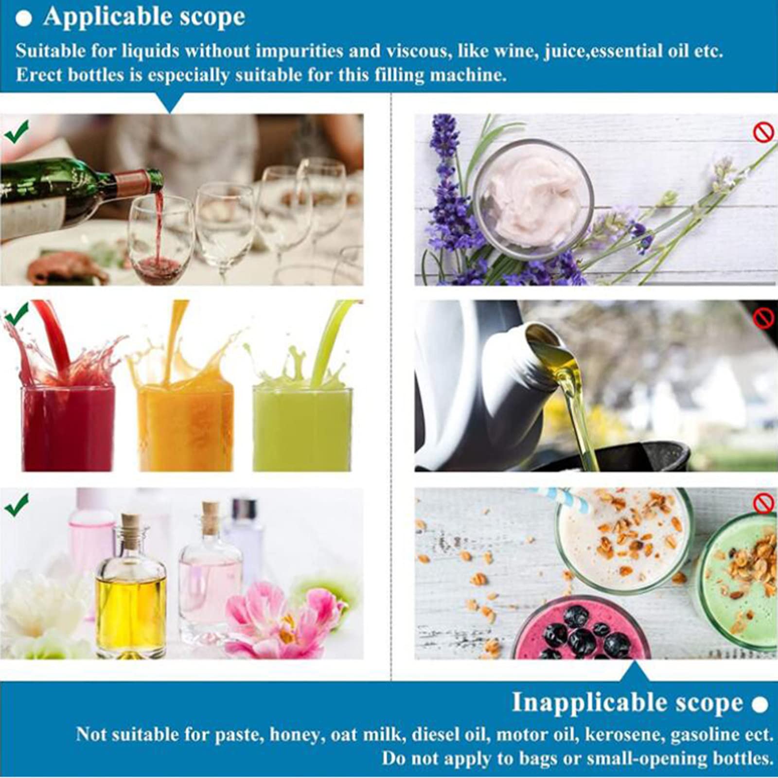 Riempitivo,capacità 5-1000 Ml,Altezza 0-32 Cm Regolabile,Bottiglia di Vino,Liquido Orale,Bottiglia di Soluzione,Aceto di Salsa di Soia,Bottiglia di Pozione,Lozione di Bellezza