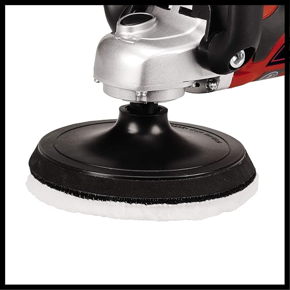 Einhell Polishing and Sanding Machine CC-PO 1100/150 E (including 1,100 W, 150 mm polishing base, velcro connection for accessories, foam heads, sandpapers, synthetic polish head) - 2093275
