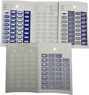 31 Day Monthly Cold Seal Medication Pill Blister Cards, Disposable Easy to Use Pill