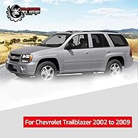 Vista 5 de Conjunto de vidrio para espejo lateral del pasajero con placa trasera de plástico (no calentada) compatible con Chevy Trailblazer, GMC Envoy, Buick