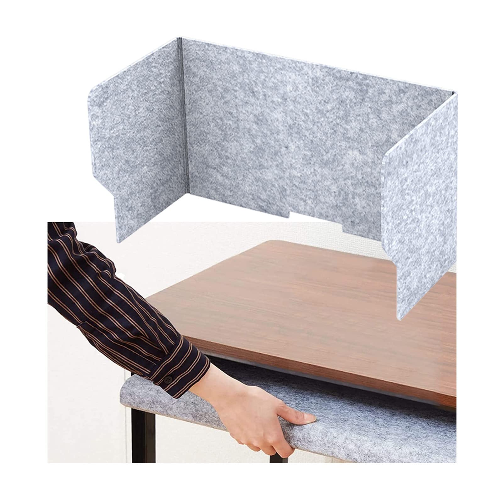 HJYCLFAZU Acoustic Desk Divider, Sound-Absorbing Office Partition, Echo-Reducing Noise Barrier, Portable Separator for Schools and Offices, Reduces & Visual Distractions