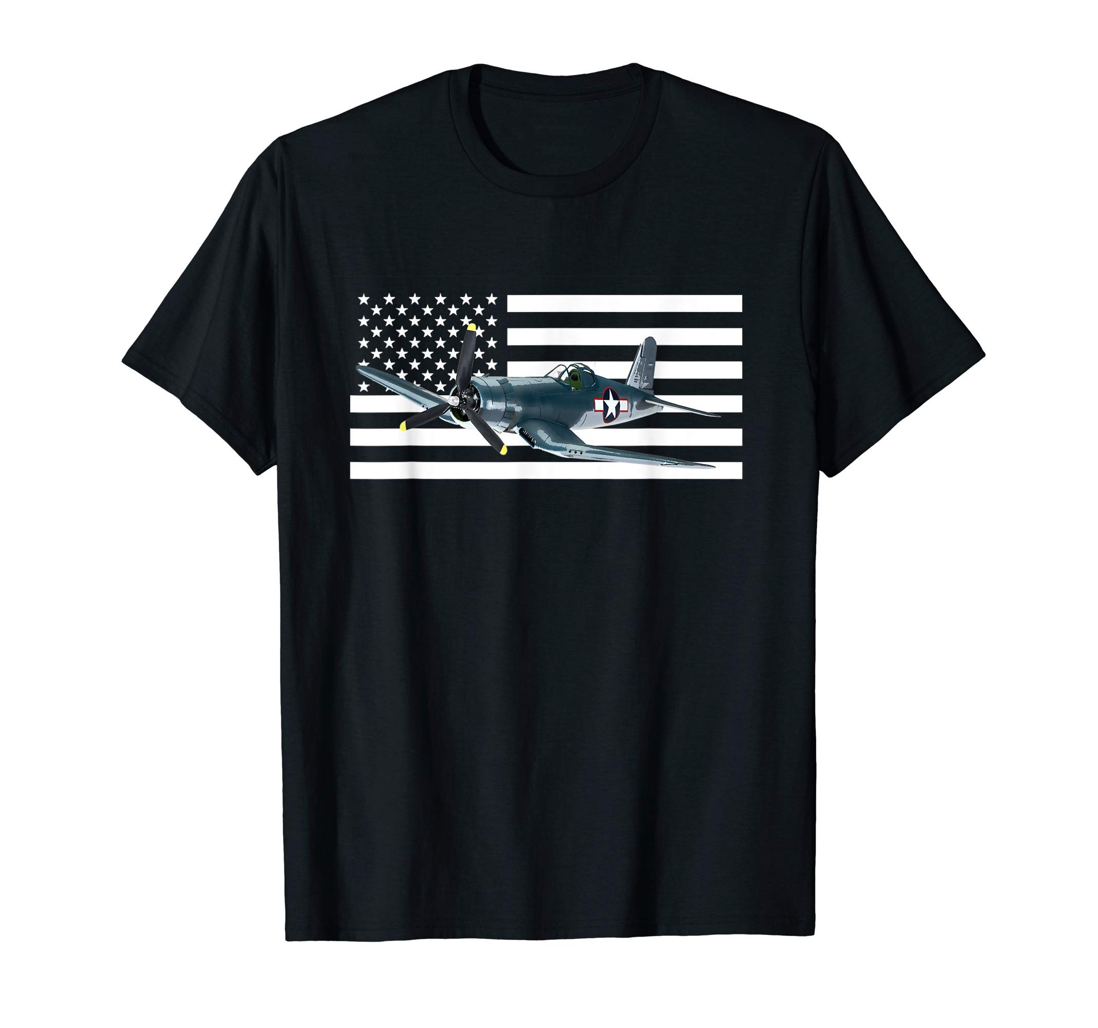 F4U Corsair US American Flag Tshirt T-Shirt