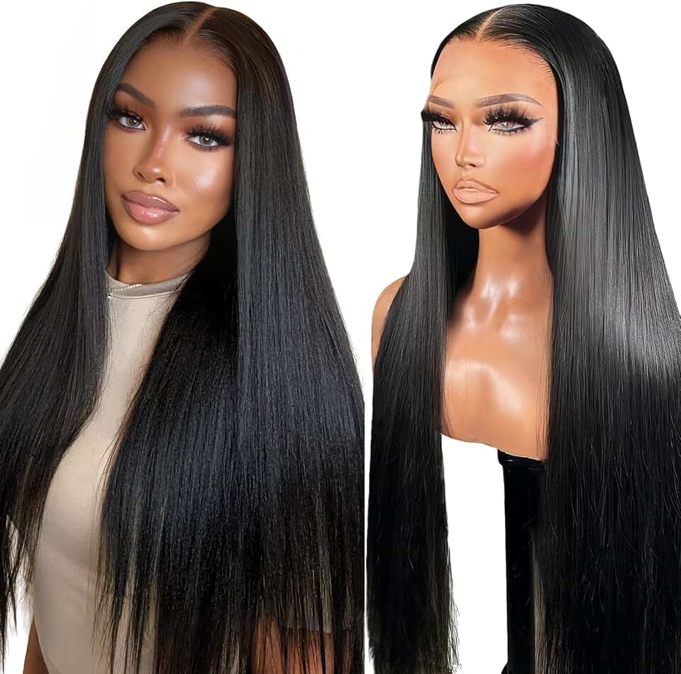 RXY 13X6 Straight Bresilienne Perruque Cheveux Humain 16 Pouces