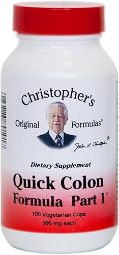 Dr. Christopher 's – Quick Colon parte 1 – 100 Cápsulas vegetarianas (485 mg cada uno)