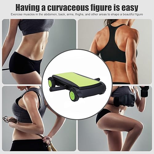 Miniatura 4 de Talent Star Tabla de máquina abdominal con 4 ruedas, rueda abdominal de rebote automático para entrenamiento de núcleo, equipo de entrenamiento