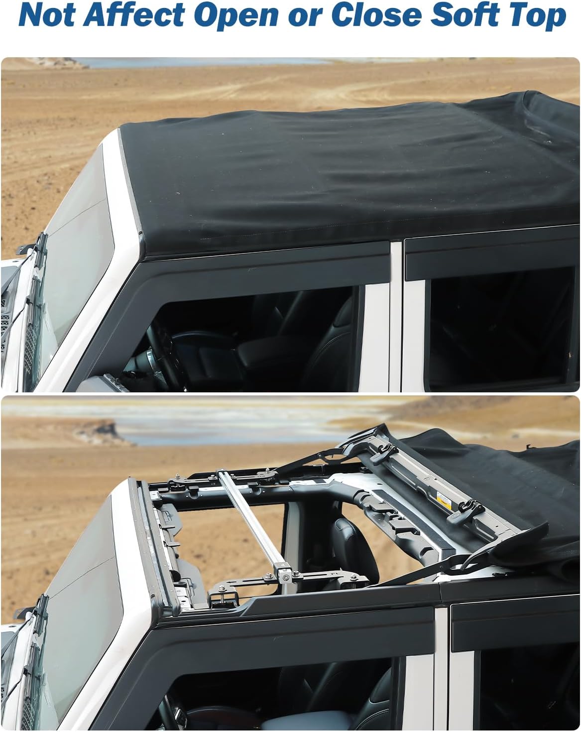 JOYTUTUS Roof Rack Cross Bars Compatible with 2018-2026 Wrangler JL (Only for 4 Doors Soft Top or Top Off), 600 LBS Capacity Rooftop Cargo Bars