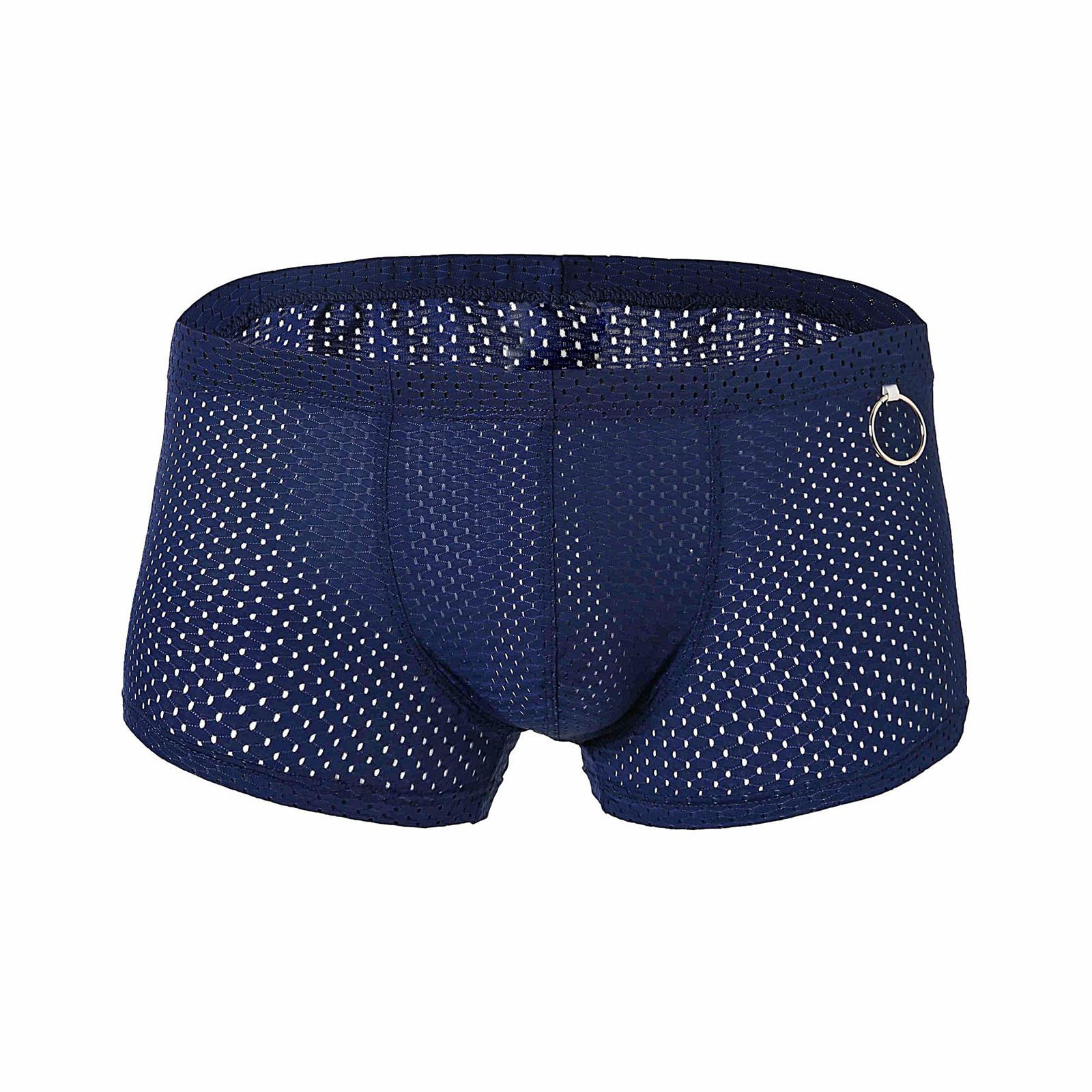 Mens Trunk Underwear - Basics Boxers with Supportive Contour Pouch -Naturally Breathable Stretch Fabric Breathable Panties