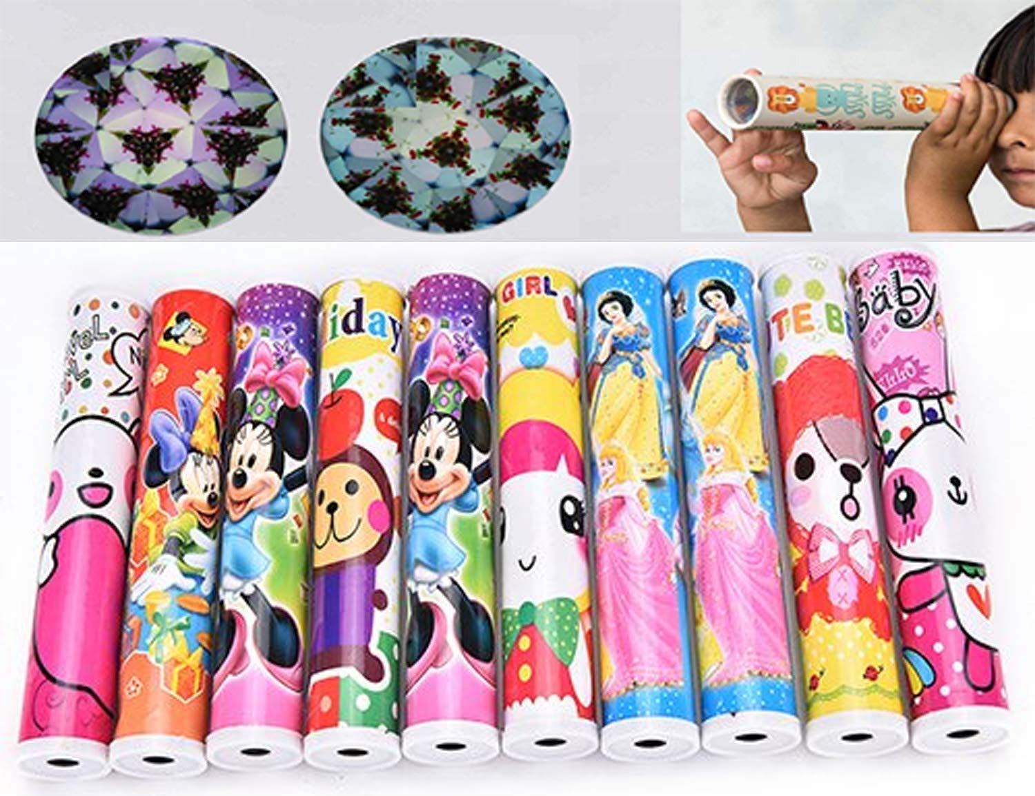 ANG Birthday Party Return Gifts for Kids - Pack of 12 - Kaleidoscopes Science Educational Toy with Magical Fun Multicolor (B08VWMKZHQ) Amazon Price History, Amazon Price Tracker