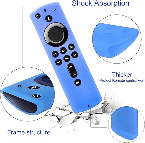 Vista 18 de Pinowu Firestick - Funda para mando a distancia (2 unidades) compatible con Fire TV Stick 4K Alexa Voice Remote Control (5.6 pulgadas 2ª generación)