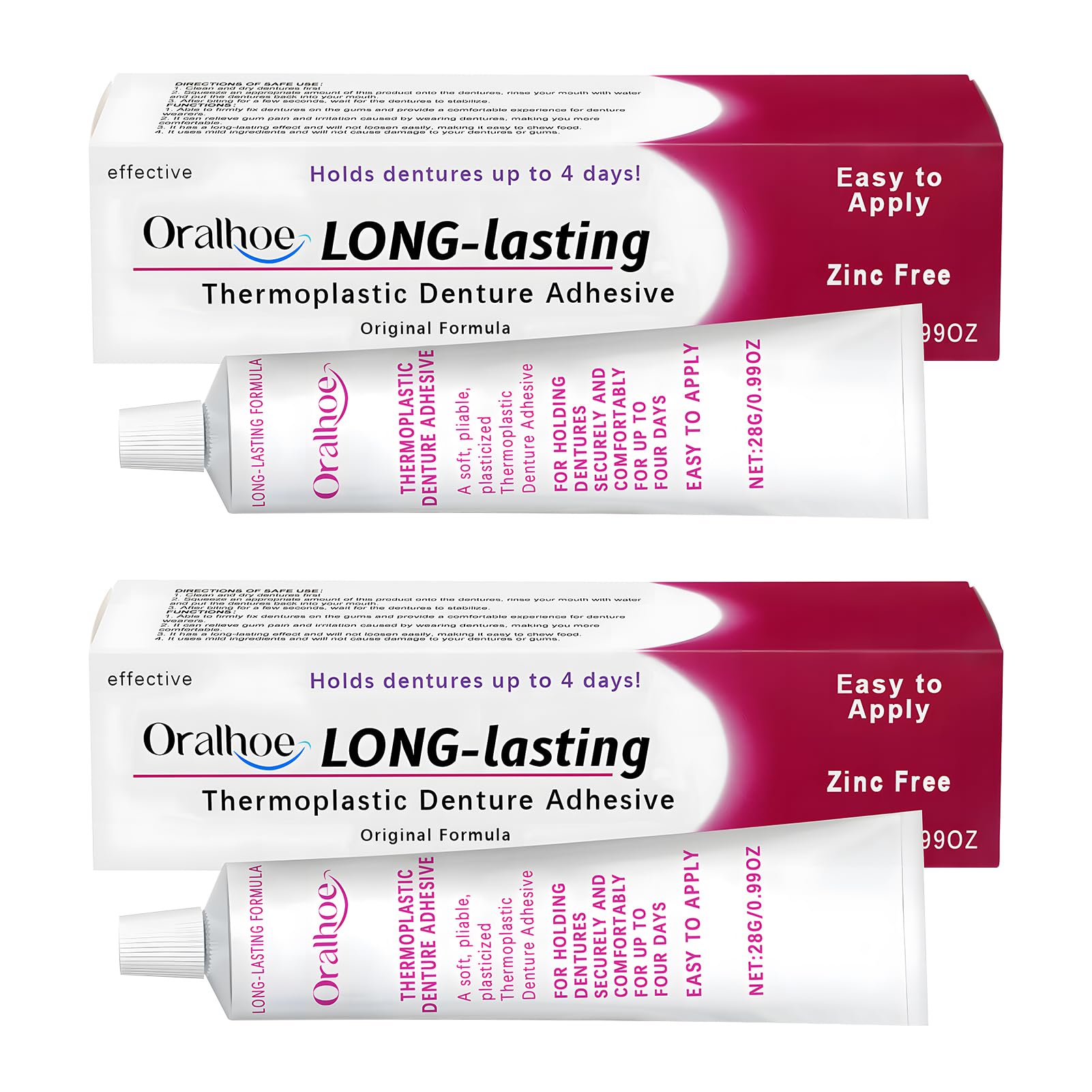 2 unidades de pegamento termoplástico para prótesis dentales, gel adhesivo para dentaduras postizas, crema adhesiva para dentaduras postizas termoplásticas