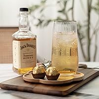 Vista 4 de GOODSDECO Juego de platos de madera, platos de madera, platos de aperitivo de madera, cargadores para platos llanos, manteles individuales de madera